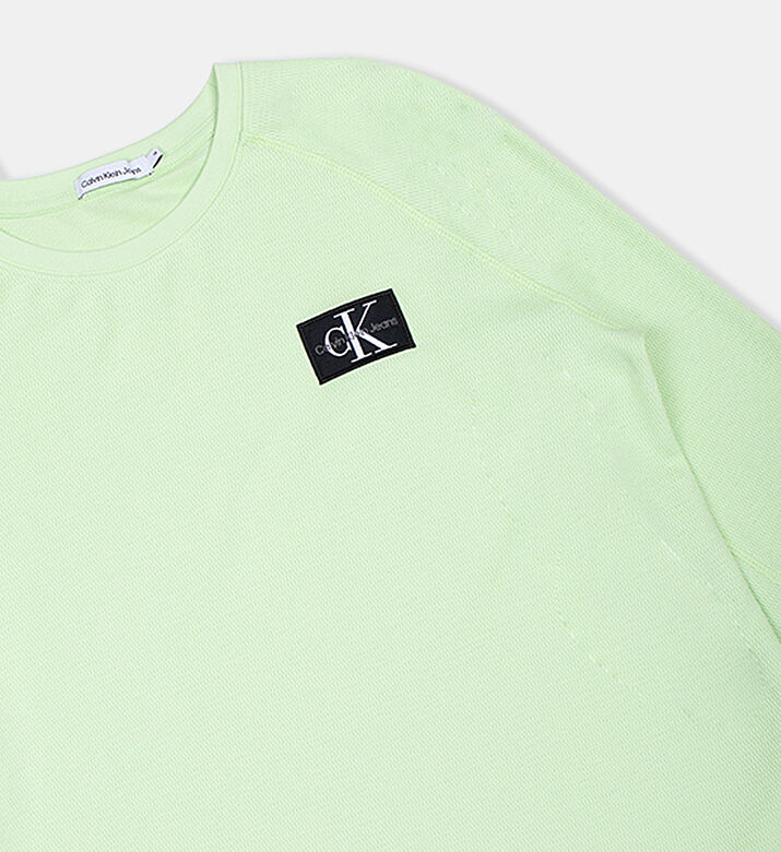 Boy Logo-badge Waffle T-shirt