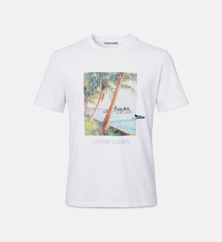 Jacob Cohen Tropical-print Crewneck T-shirt, Packshot View