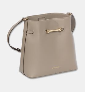 Strathberry Corda Smooth Leather Bucket Bag, Taupe, Packshot View