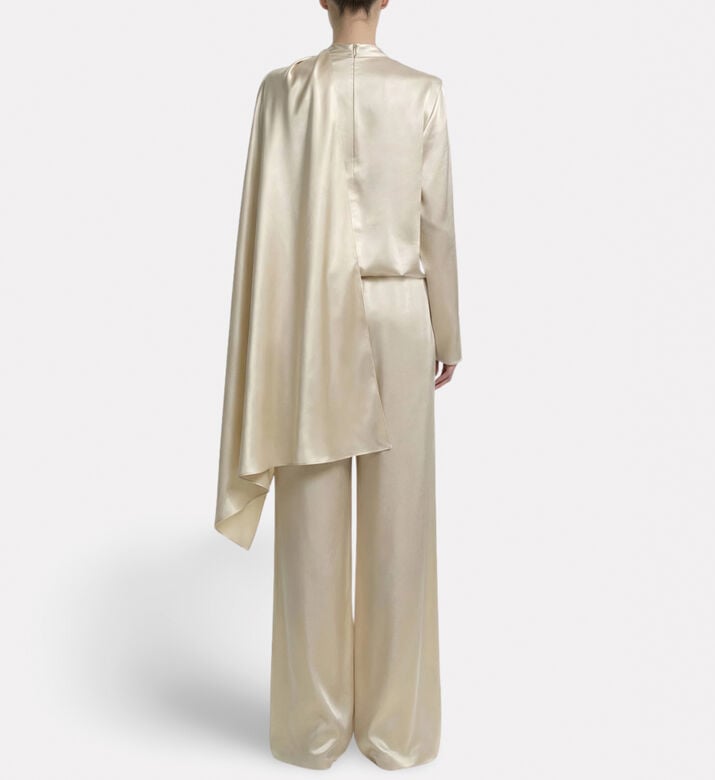 JW PEI Satin Wide-leg Trousers, Model View