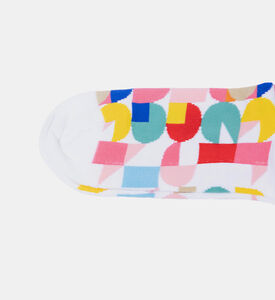 جوارب قطن عضوي جاكار متعددة الألوان