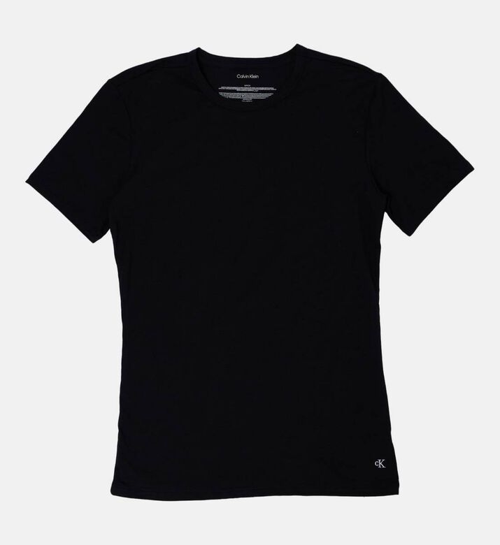 Calvin Klein Logo-embroidery 3-pack Crewneck Top, Black, Xxl, Packshot View