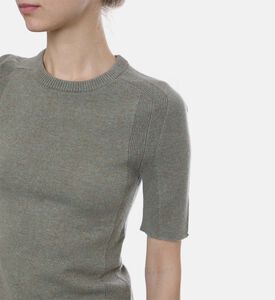 سترة غالانغا قصيرة الأكمام بياقة دائرية