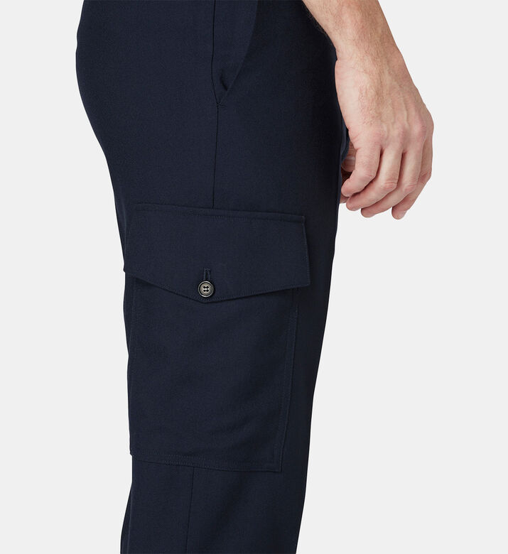 Slim-fit Cargo Wool Trousers