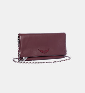 Rock Grained Leather Clutch