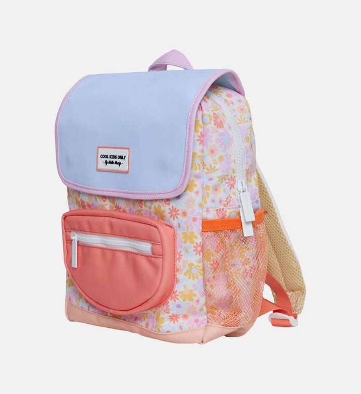 Hello Hossy Mini Retro Flowers Flap Pocket Backpack, Packshot View