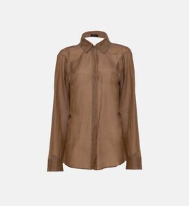 Lele Mesh Button-down Shirt