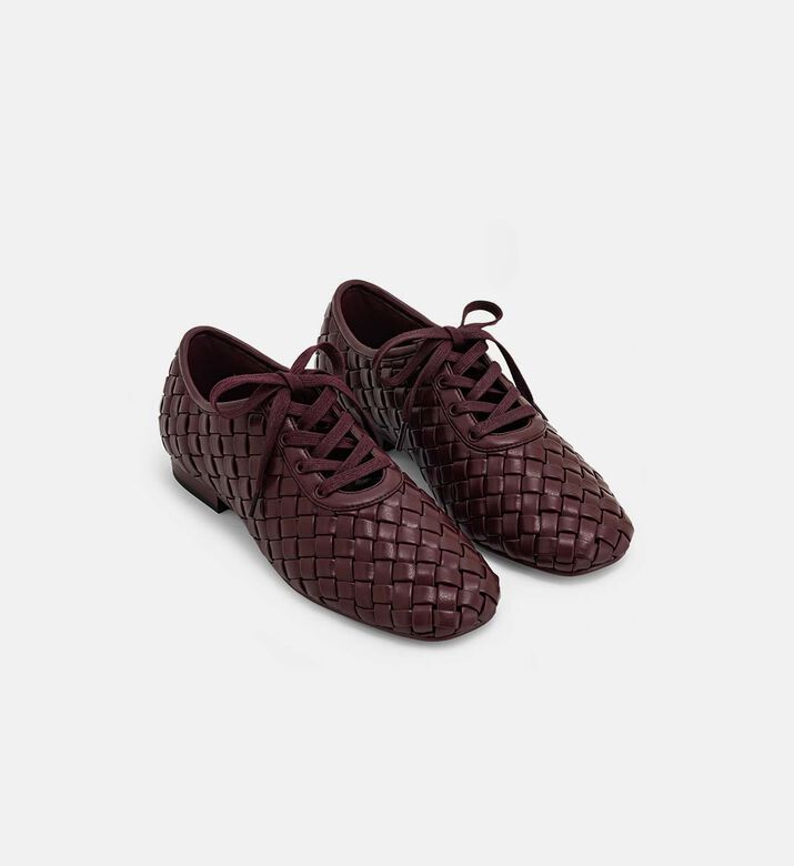Kayla Weave Strap Flat Shoes