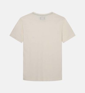 تي شيرت من القطن والكتان فضفاض