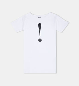 فستان تيشيرت قطن بطبعة واحدة