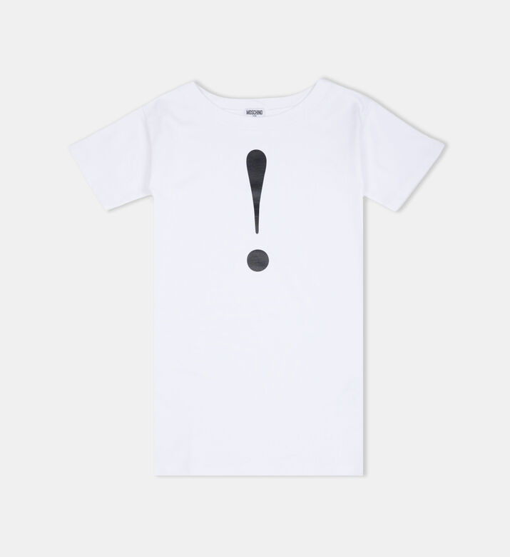 Cotton Sign-print T-shirt Dress