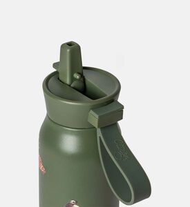 زجاجة مياه بطبعة اسود