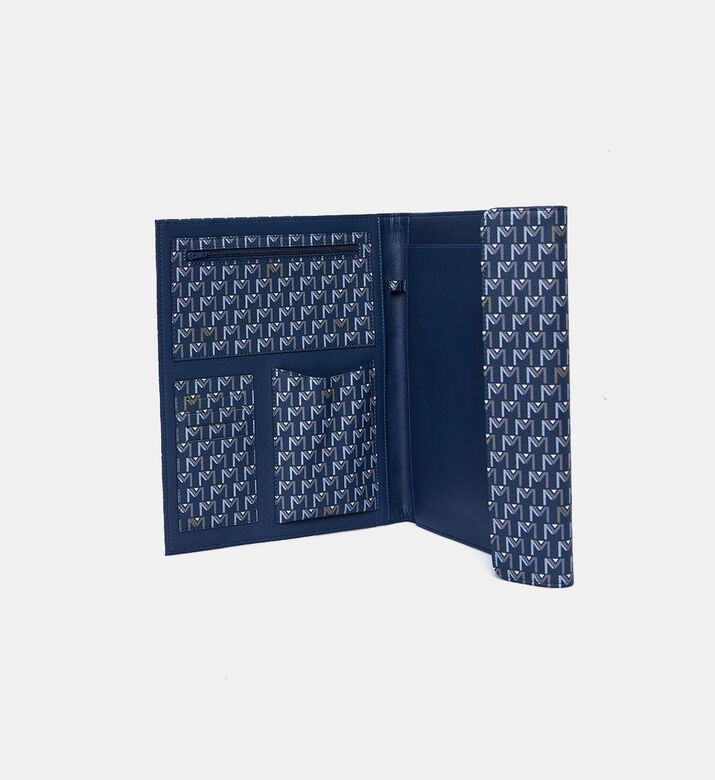 حقيبة ملفات جلد بطبعة ولوغو الماركة