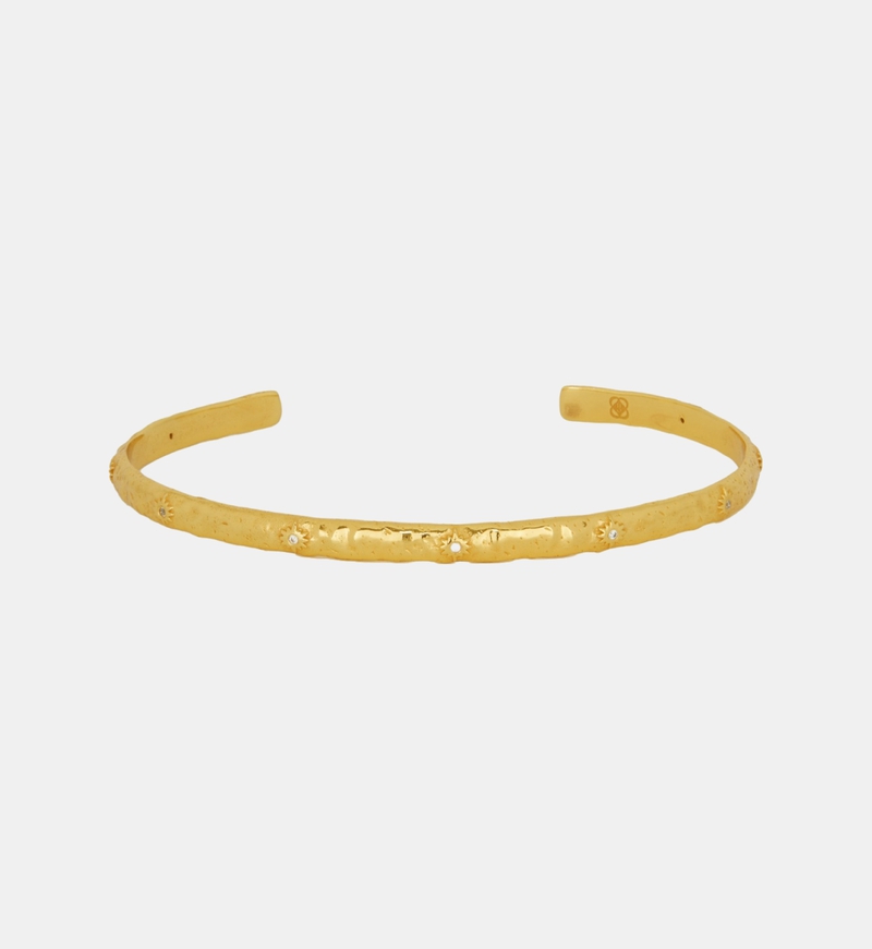 Celestial Star Design Cuff Bracelet