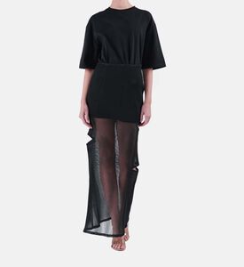 Cut Out Mesh Maxi Skirt Cut Out Mesh Maxi Skirt