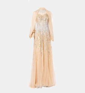 Beadwork Sequined Maxi Gown Beadwork Sequined Maxi Gown
