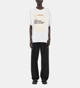 تيشيرت قطن بطبعة