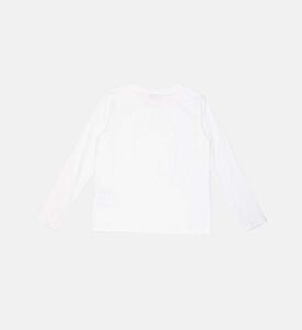 تي شيرت قطني ملون بطبعة شعار الماركة