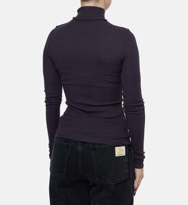 Samsoe High Neck Long-sleeve Top, Model View