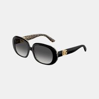 Leopard-print Round Sunglasses 56