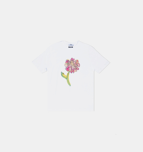 Cotton Jersey Flower-print T-shirt