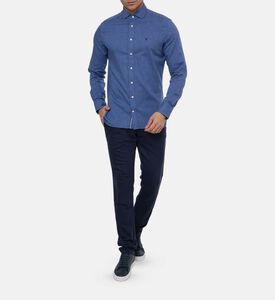 Hackett London Shirt Flannel, Blue, S, Model View