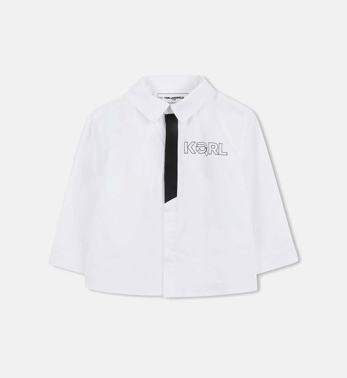 Printed Poplin Shirt Pants Set