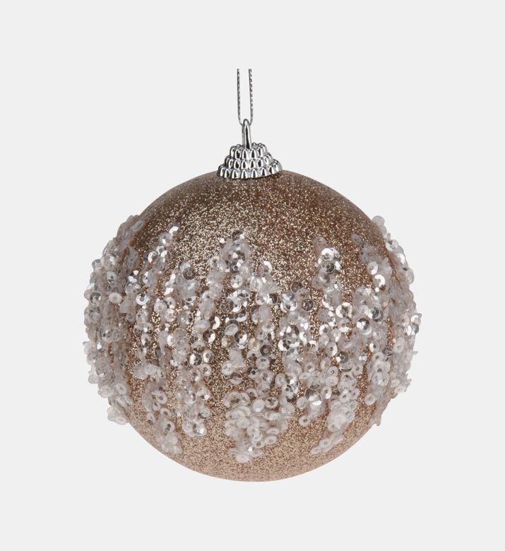 Home Deco and More Ball Xmas Sequins, Brown, Packshot View