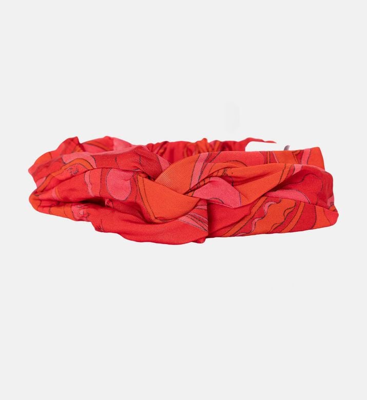 Abstract-print Knotted Headband