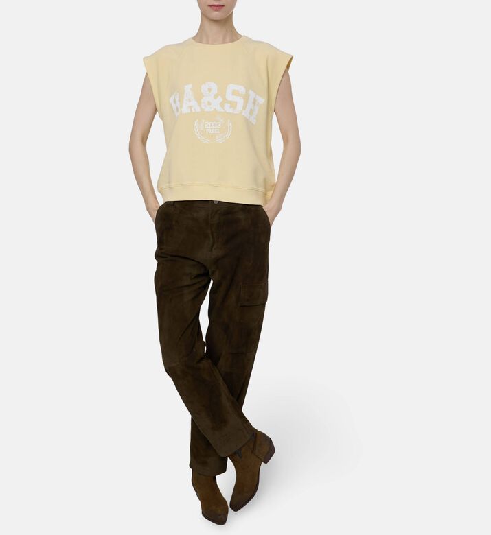 Ba and Sh Sweat Beata, Yellow, Xs, Model View