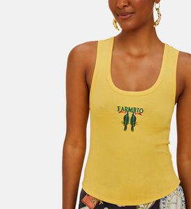 Toucan Bird Pattern Tank Top