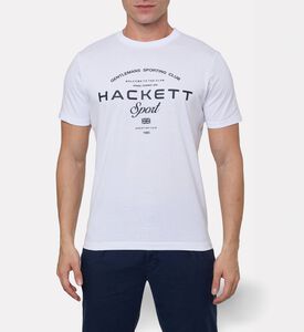 Hackett London Oversized Logo-print Crewneck T-shirt, Model View