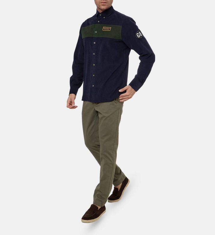 Hackett London Button Closure Long-sleeve Shirt, Model View