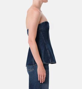 Citizen of Humanity Sleeveless Denim Corset, Model View