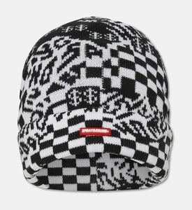 Sprayground Black Knit Puff Beanie, Packshot View