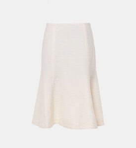 تنورة ريلم متوسطة الطول واسعة