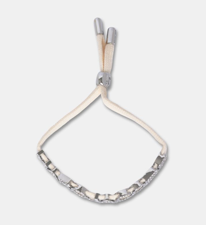Marc Jacobs Laced Logo Adjustable Cord Bracelet, White, Packshot View