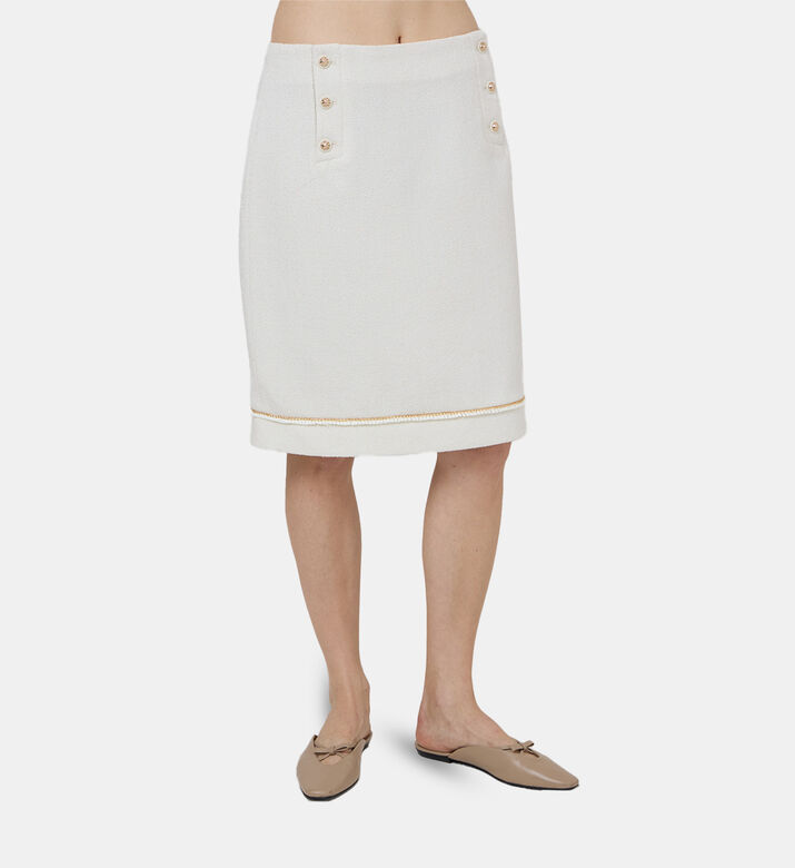 تنورة تويد مستوحاة من الطراز البحري