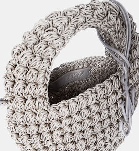 حقيبة كتف بوبكورن منسوجة