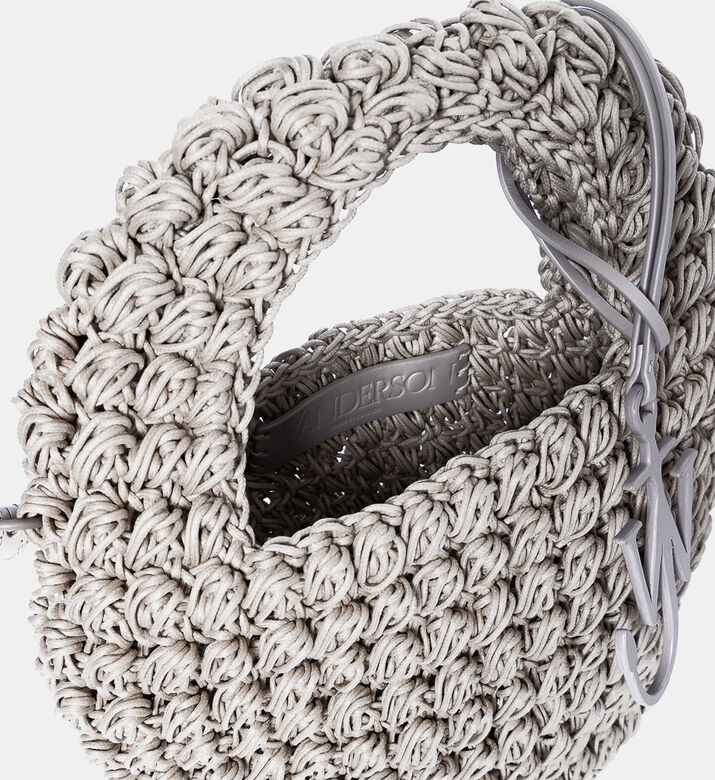 حقيبة كتف بوبكورن منسوجة