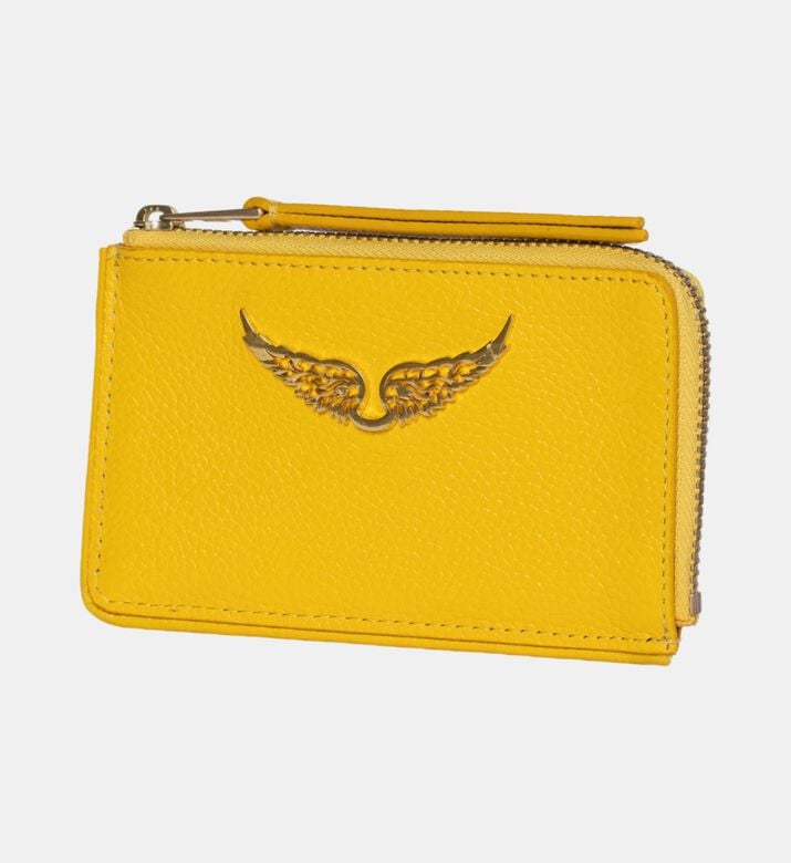 Zadig et Voltaire Grained Leather Card Holder, Packshot View