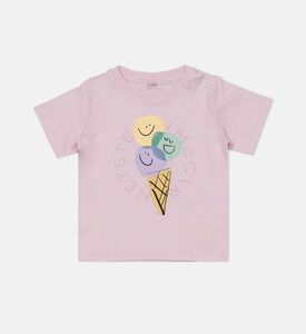 تيشيرت قطن بطبعة آيس