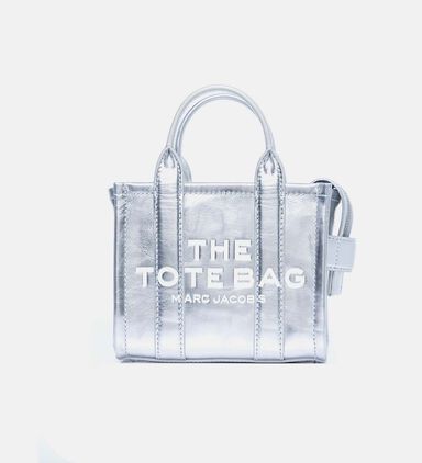 The Metallic Leather Crossbody Tote Bag