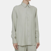 Cupro Oversized Linen Blend Shirt