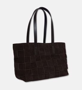 Dragon Diffusion Japan Handwoven Leather Tote Bag, Brown, Packshot View