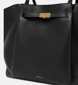 Demellier New York Grained Leather Bag, Black, Packshot View