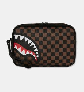Sprayground Checkered Pattern Toiletry Bag, Packshot View