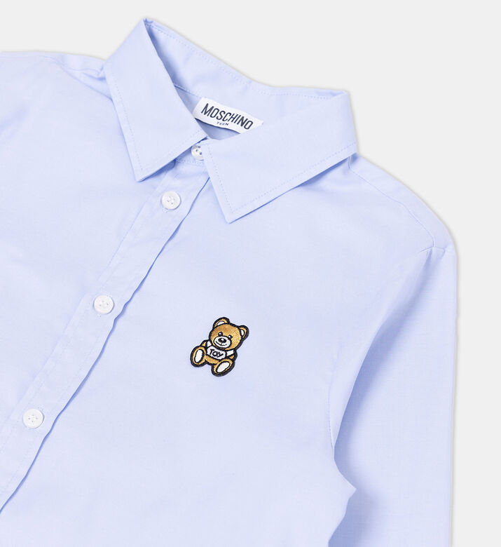 Cotton Teddy Bear Motif Shirt Cotton Teddy Bear Motif Shirt