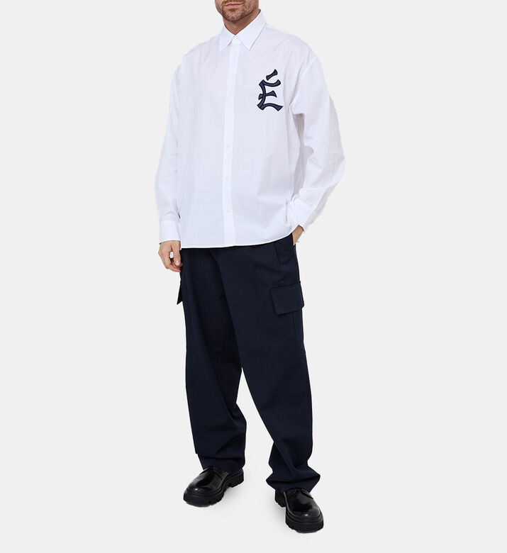 Embroidered Logo Button-down Shirt