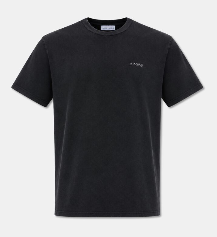Maison Labiche Washed Crewneck T-shirt, Packshot View